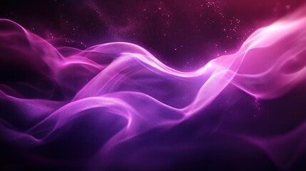 Aufkleber - Abstract wave background with vibrant purple and pink hues dynamic flow and sparkling highlights