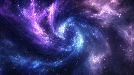 Poster - Vast cosmic vortex swirling nebula space cloud with vibrant colors and starlight for astrology concepts