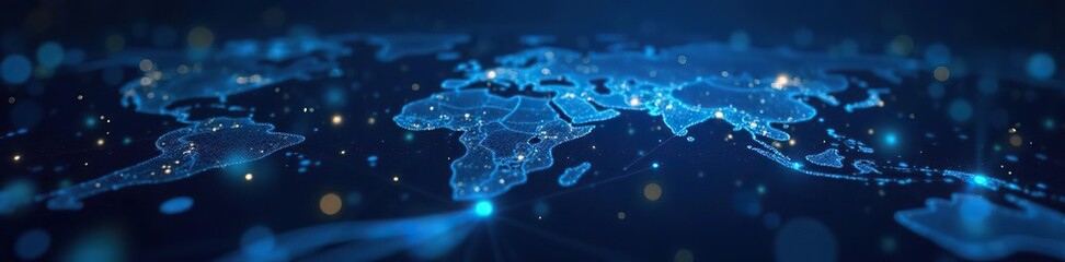 Abstract technology network background with digital connections and data streams,  artificial intelligence,  connections