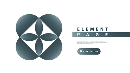 Fototapete - Modern circles design. Abstract tech round background. Futuristic vector design