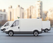 © chok - Efficient logistics and transportation are vital for sustainability in urban environments with modern delivery vans