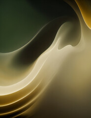 Wall Mural - abstract background vector illustration - abstract dark brown and green background with waves - Generative AI