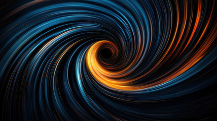 Wall Mural - mesmerizing swirl of vibrant colors creates dynamic visual effect, showcasing interplay of blue, ora