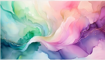 Aufkleber - abstract colorful watercolor background with clouds.