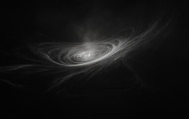 Wall Mural - a stunning artistic depiction of a nebula, with ethereal swirls of light against a dark backdrop