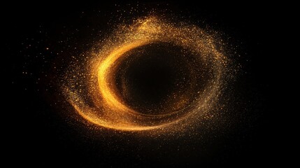 Wall Mural - a stunning visual representation of a black hole, radiating with swirling energy and a captivating cosmic aura. This image is both mesmerizing and evocative, perfect for sparking curiosity