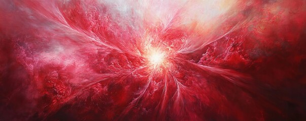 Wall Mural - A mesmerizing, artistic depiction of celestial phenomenon, with vibrant colors and dynamic forms, evokes a sense of wonder and the vastness of space.