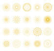 © Marivolkoff - Fireworks icon set. Collection of various fireworks  isolated on white background. Festive decoration for birthday, new year, festival, wedding. Vector illustration