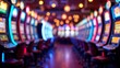 © Gayan - Blurry Image Of Slot Machines In Casino
