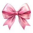 © SAYEDA - Watercolor Pink satin ribbon bow  isolated on transparent background