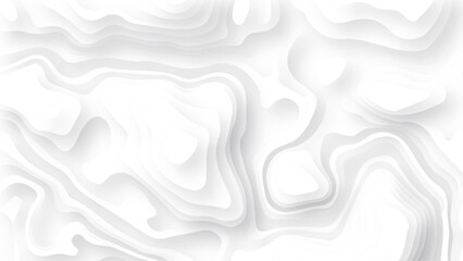 Wall Mural - white wave paper curved reliefs abstract background. realistic papercut decoration textured with wav