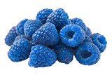 blue raspberry on transparent background