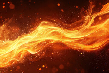 Wall Mural - a dynamic flame background capturing the essence of fire and heat.