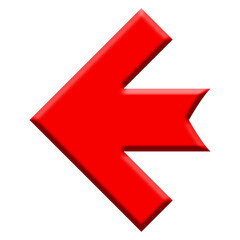 Wall Mural - red arrow sign