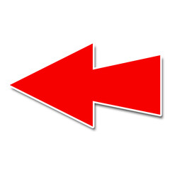 Wall Mural - red arrow sign