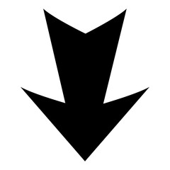 Wall Mural - down arrow icon