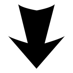 Wall Mural - down arrow icon