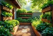 © Yaraslava - eco friendly home garden sustainable green space reusable materials organic plants vertical planters raised beds vegetable patch, pot, soil, herb, flower