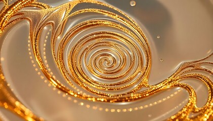 Wall Mural - a close up of a plate with a spiral design on it