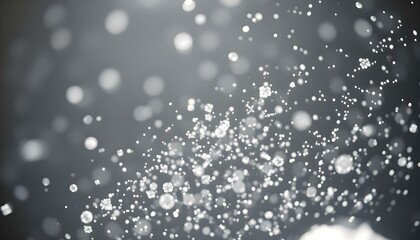 Wall Mural - a black and white photo of water droplets