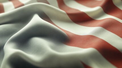 Leinwandbilder - National flag gracefully waving in soft light against a minimalistic background showcasing high-detail fabric texture Generative AI