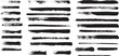 © Supernova - Brush line set. Vector calligraphy paint strokes.