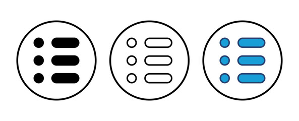 Wall Mural - menu icon vector. web menu icon. hamburger menu symbol