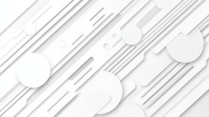 Wall Mural - modern white and gray banner featuring sleek lines and abstract design, perfect for minimalist aesth