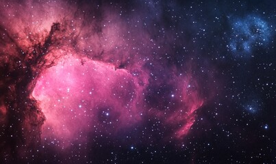 Wall Mural - a beautiful and colorful space scene with a pink and blue nebula