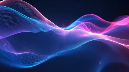 Wall Mural - Abstract Pink Blue Wave Background