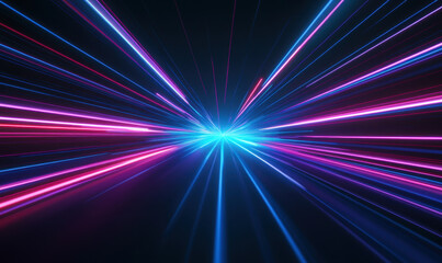 Wall Mural - vibrant background of blue and red light beams creates dynamic and energetic atmosphere, perfect for