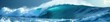 © Pornchai - Steep blue wave, whitecaps, dramatic lighting, powerful swell , abstract, color