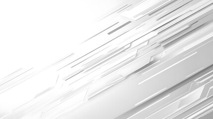 Poster - Abstract Gray and White Diagonal Lines Technology Background Illustration