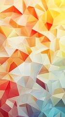 Poster - Abstract Low Poly Background with Warm and Cool Color Palette