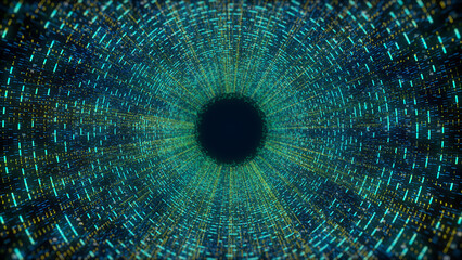binary code tunnel