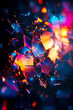© HiroSund - Abstract Background of Shattered Colorful Glass Fragments