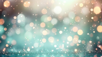 Wall Mural - green bokeh background light abstract blurred.