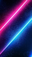 Wall Mural - this 3d depiction showcases a captivating blend of neon hues and futuristic elements.