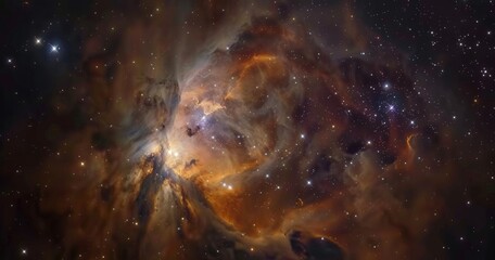 stunning cosmic nebula with vibrant colors
