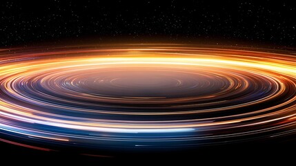 Wall Mural - Vibrant Swirling Light Patterns in a Cosmic Galaxy Creating an Abstract Energy Effect