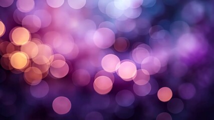 Wall Mural - blurred spherical bokeh lights in purple and orange creating a soft gradient and dreamy atmosphere