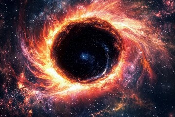 Wall Mural - Dive into the Abstract Beauty of Space and Light.