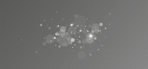 Leinwandbilder - Glow light effect. Vector illustration. Christmas flash. dust