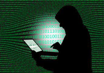 Hacker, conceptual illustration