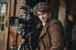 © Irina - Charismatic actor captivates audience in period costume while engaging with camera at a historical set