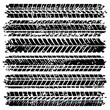 © ABDUL - Seamless Tire Tracks with grunge texture set