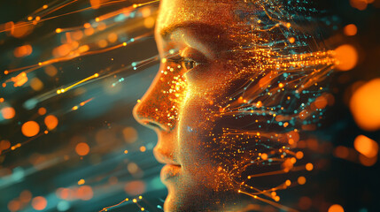 Wall Mural - waves of computer code. binary code big data. internet technologies of the future, the flow of open 