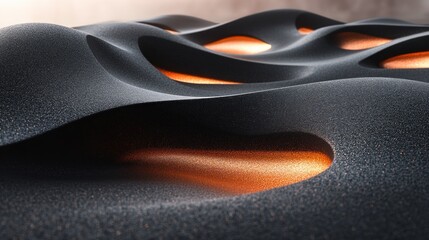 Wall Mural - abstract textured surface with glowing details