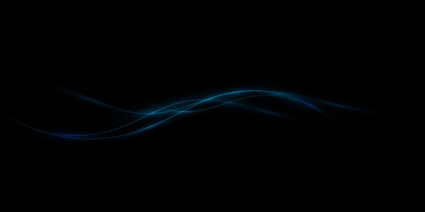 Wall Mural - abstract lines.neon lines of speed and fast wind. effect of moving at the speed of light. blue glow 