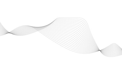 Sticker - abstract wavy line. wavy line horizontal divider outline minimalist art, black wavy lines on white b